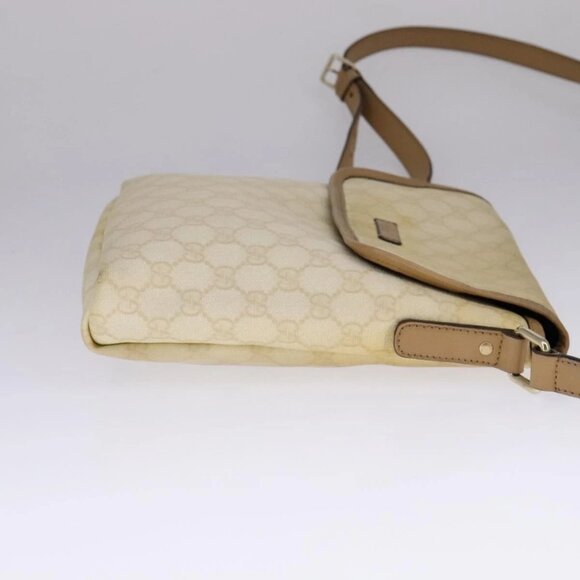 GUCCI GG Supreme Shoulder Bag PVC Beige Gold 223666 Auth 108900 - Picture 7 of 16